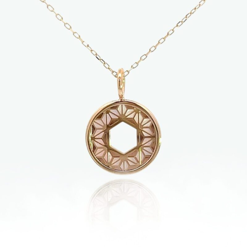 K10 重ね絵 麻の葉ペンダント